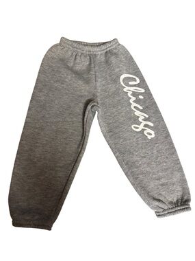 Kids Gray 'Chicago' Script Sweatpants